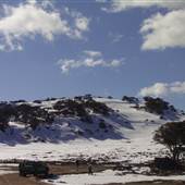 Road from Perisher to Jindabyne + Sponars water jet