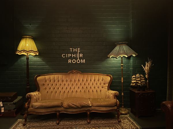 The Cipher Room - Escape Rooms / Warehouse (12/07/2023 - Credits: Tim Clapham, Marise Watson, Lachlan Price)