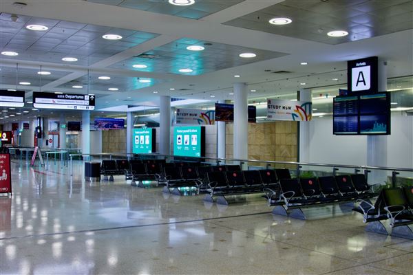 Sydney Airport International Terminal 1 various (19/11/2020 - Credits: Screen NSW)