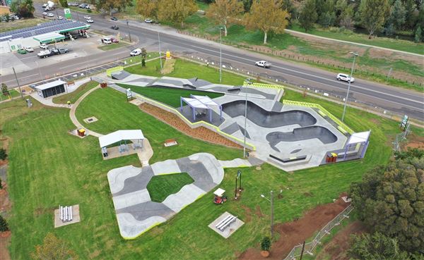 Viaduct Park Youth Recreation Hub Tamworth Skate Park (7/06/2021 - Credits: Tamworth Regional Council)