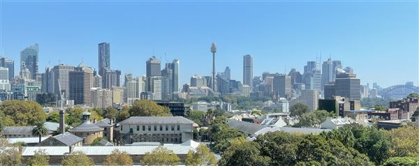 Sydney City CBD Skyline - View from Darlinghurst NSW (14/03/2024 - Credits: Shannon Wheeler)