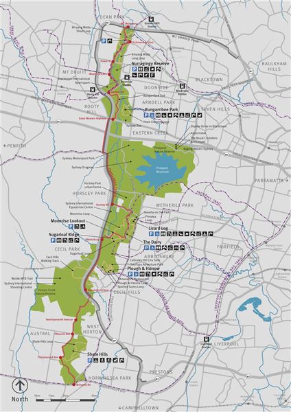 Bungarribee Park  - Western Sydney Parklands (18/08/2020 - Credits: WSPT_ParklandsMap_A3_2019)