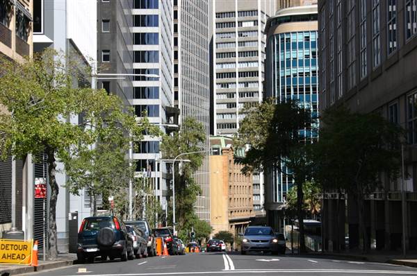Sydney CBD - Macquarie Street (10/03/2013 10:03:40 PM)
