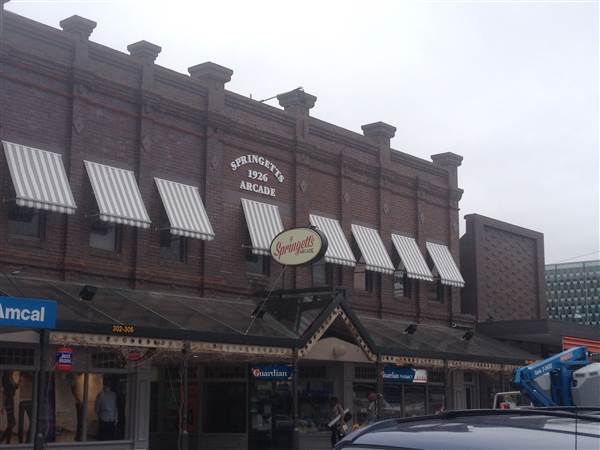 Springetts Arcade - Blinds by Peter Meyer refurbed exterior blinds in early 2014 when these photos were taken. (25/08/2014 - Credits: Simon Meyer)