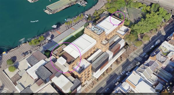 Museum of Contemporary Art (6/02/2019 - Credits: Google Earth)
