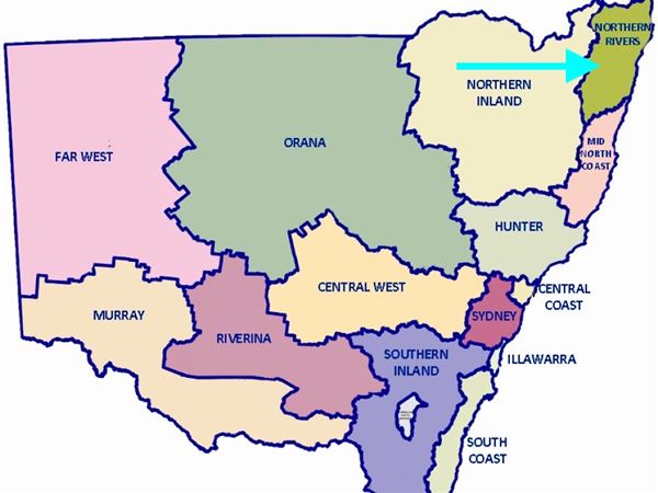 Northern Rivers Region (31/12/2014 - Credits: The Foundation for Regional Development)